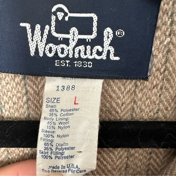 Vintage Woolrich Coat Wool Lined Insulated Men’s Large Utility Chore Jacket Men - Picture 10 of 11